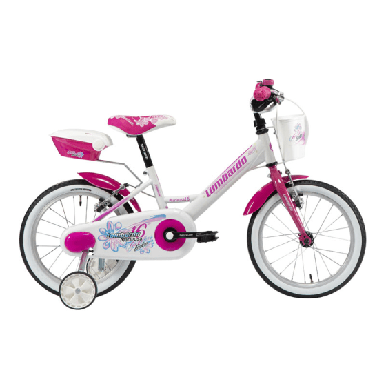 Kinderfiets Mariposa 16 inch Wit-Fuchsia Kinderfiets Mariposa 16 inch Wit-Fuchsia
